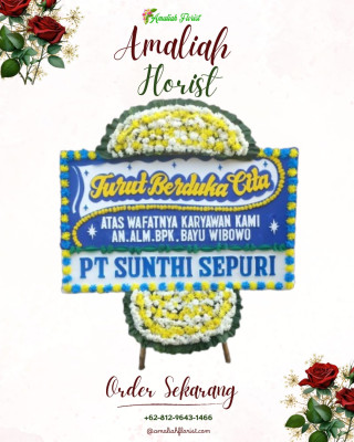 Papan Bunga Duka di Leuwinanggung