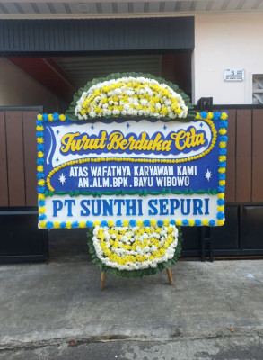 Papan Bunga Duka di Leuwinanggung